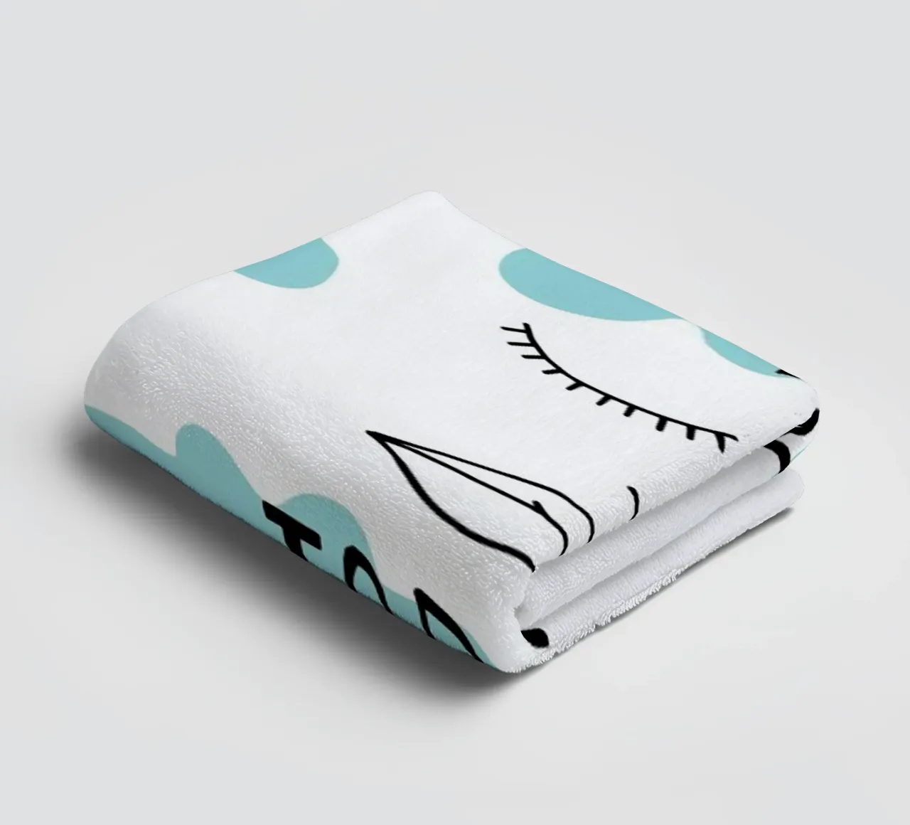 Lazy Today Clouds towel by Vasare Nar