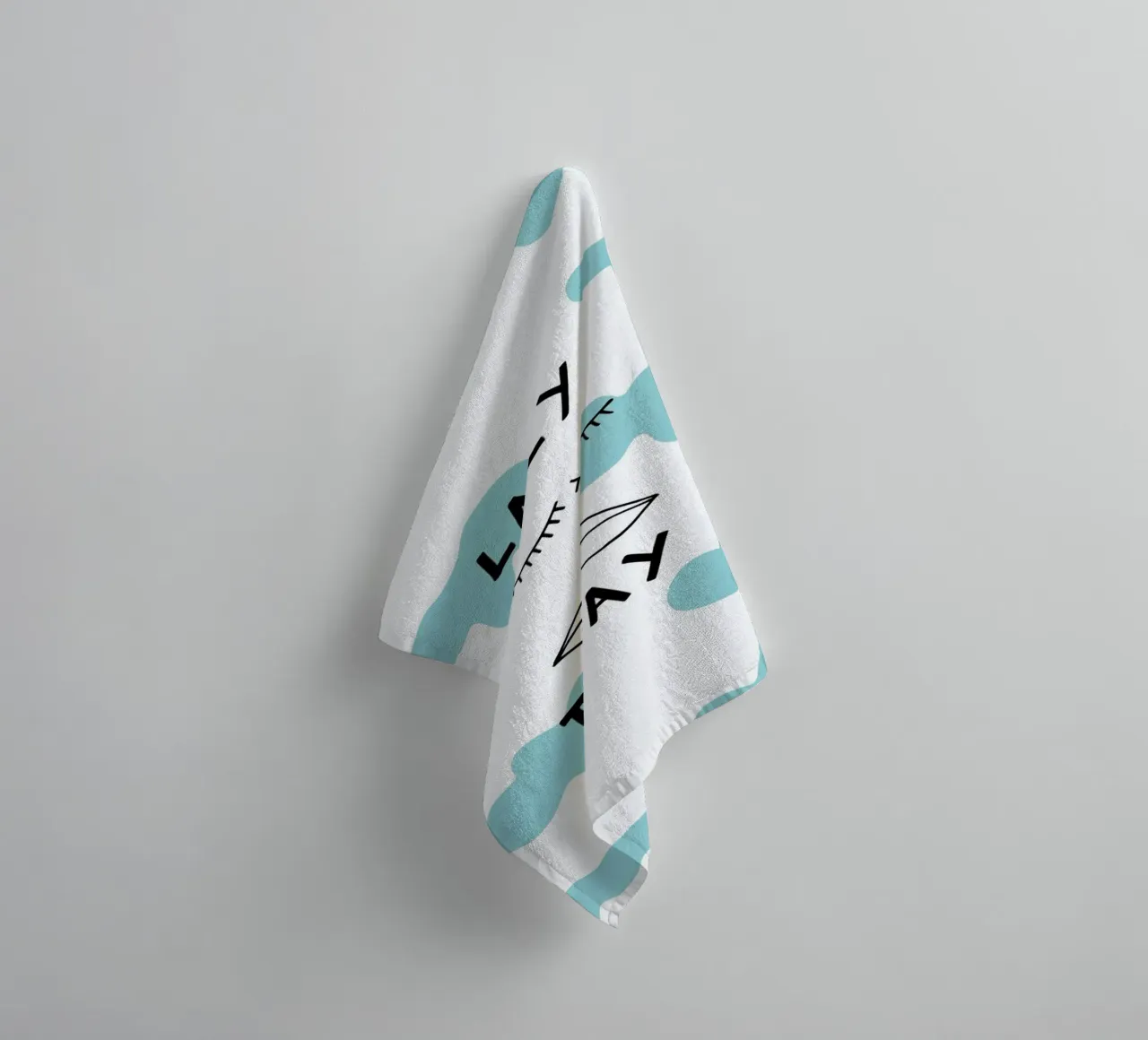 Lazy Today Clouds towel by Vasare Nar