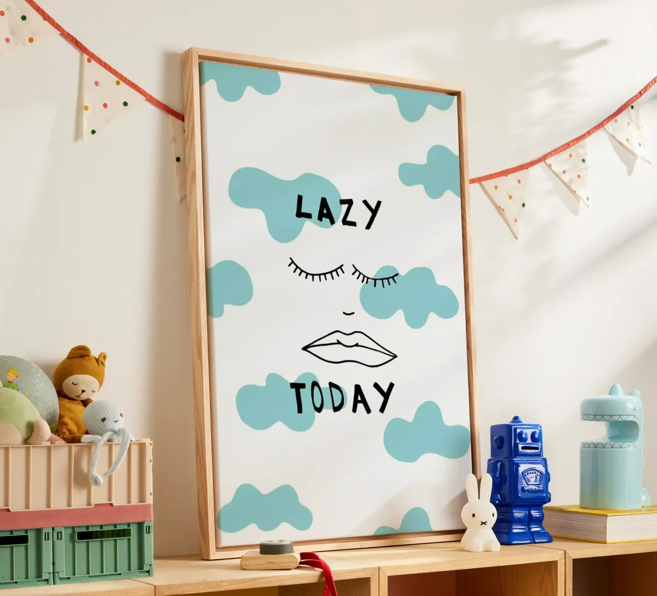 Lazy Today Clouds tela da Vasare Nar