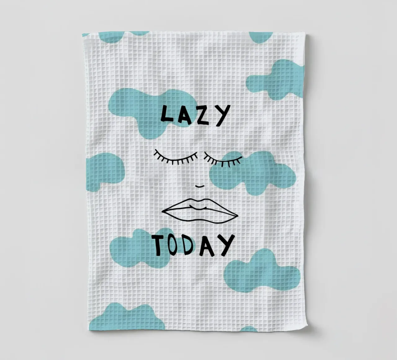 Lazy Today Clouds Geschirrtuch von Vasare Nar