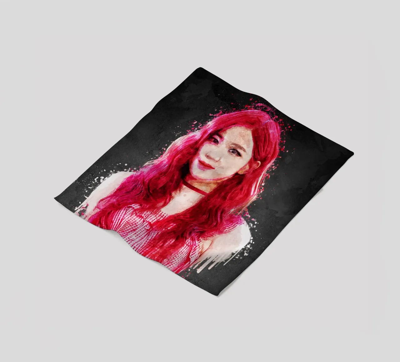 Rose fleece blanket by Gunawan Rb