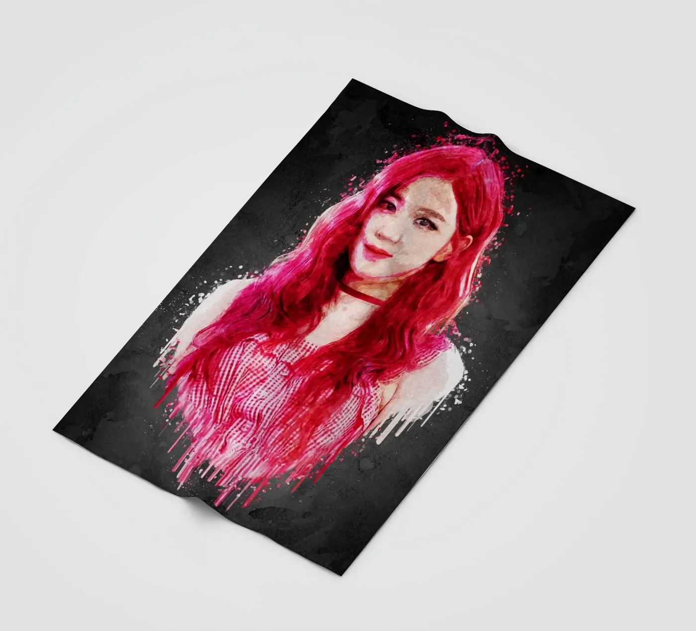 Rose Fleecedecke von Gunawan Rb