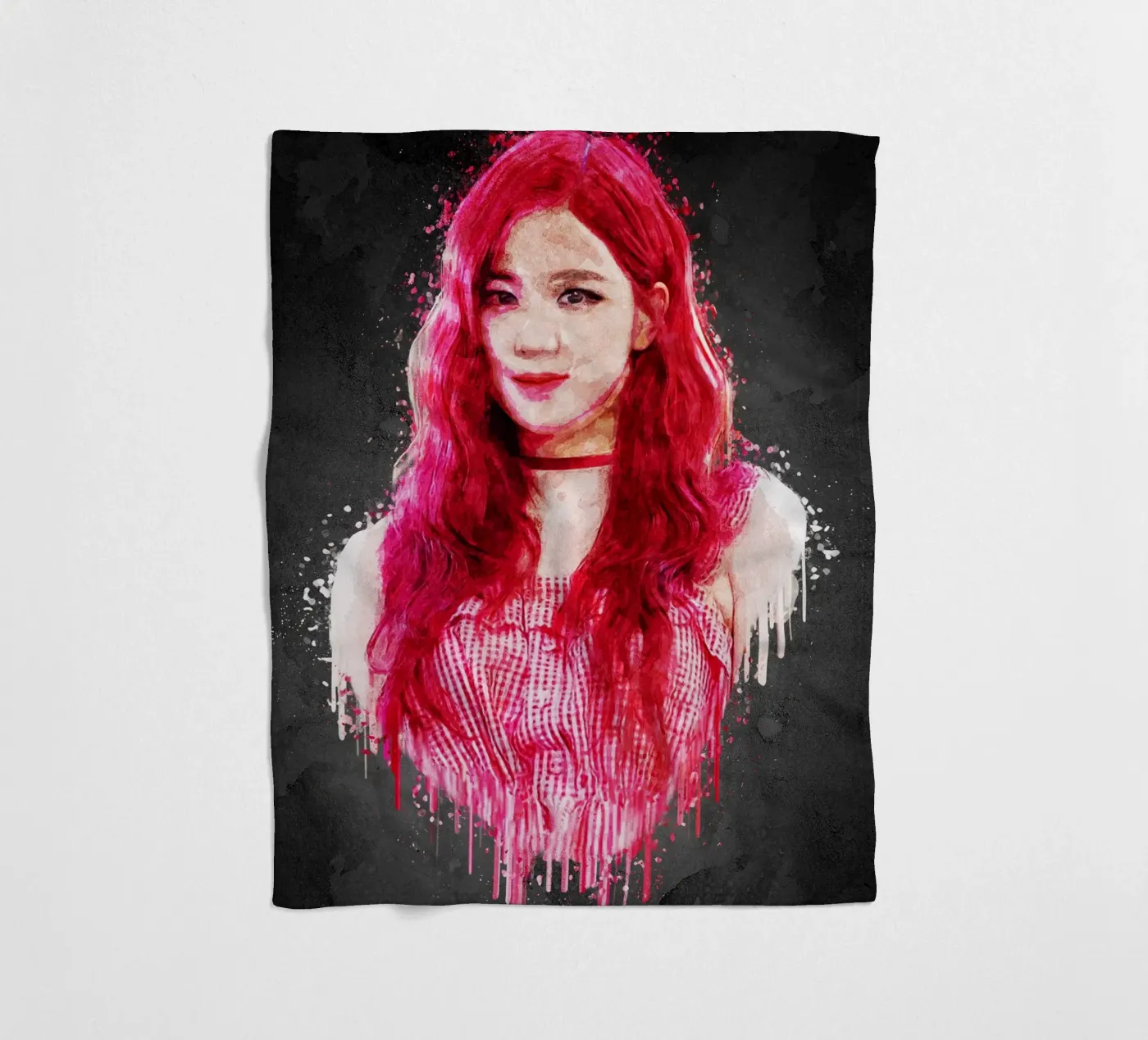 Rose Fleecedecke von Gunawan Rb