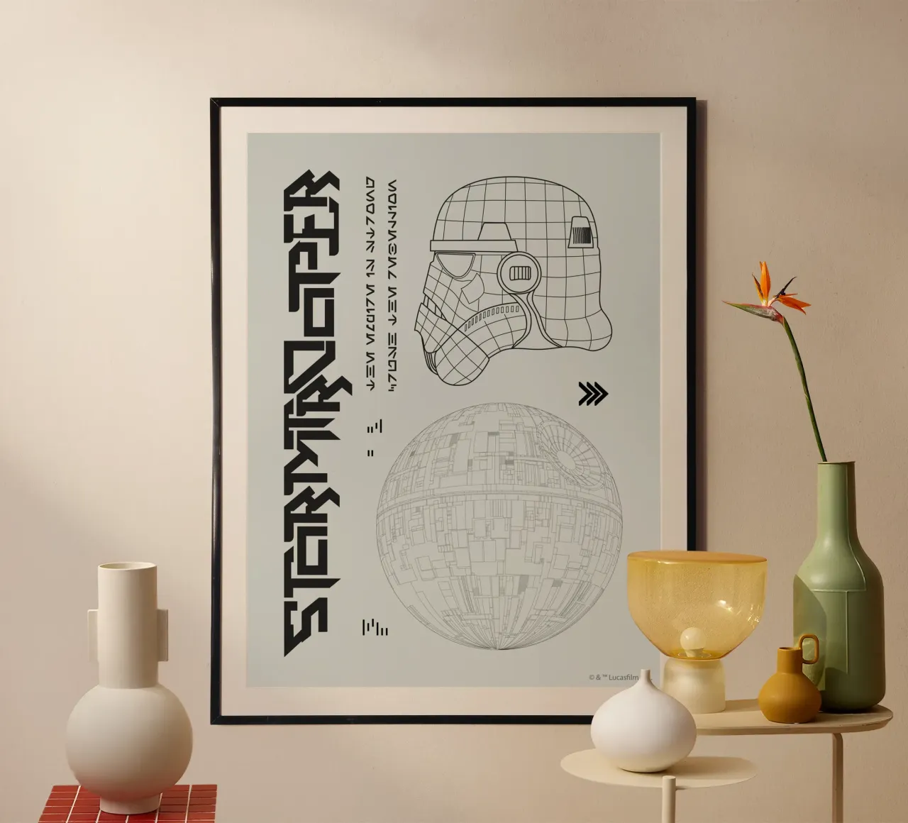 STORMTROOPER I poster con telaio in alluminio da Star Wars