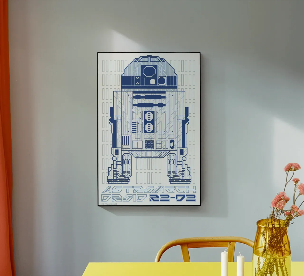 ASTROMECH DROID R2-D2 plexiglass da Star Wars