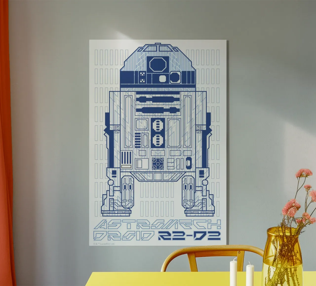 ASTROMECH DROID R2-D2 plexiglass da Star Wars