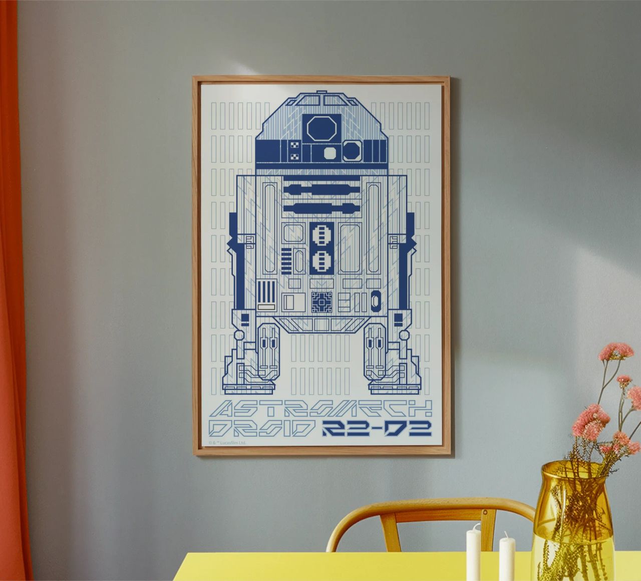 ASTROMECH DROID R2-D2 Alu-Dibond von Star Wars