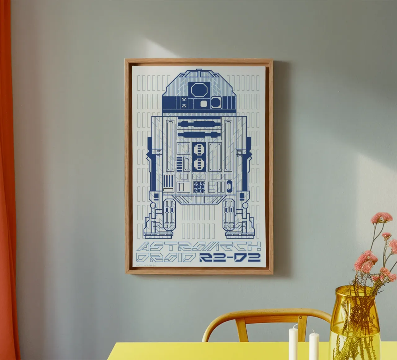 ASTROMECH DROID R2-D2 tela da Star Wars