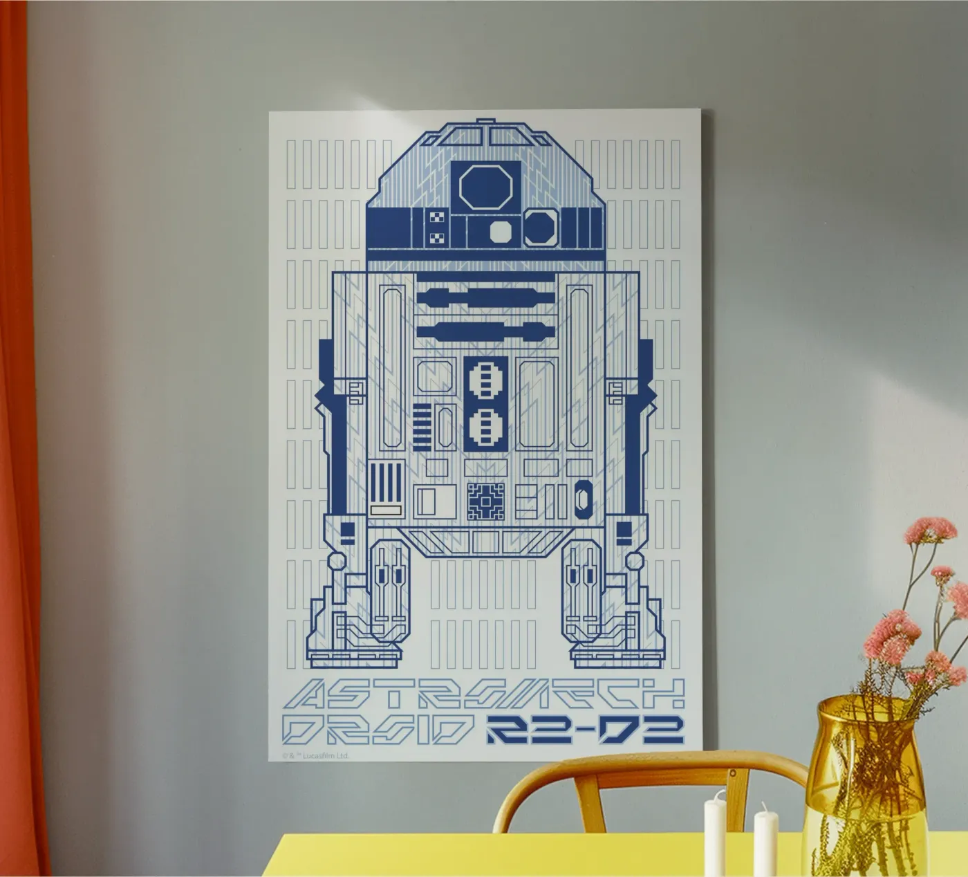 ASTROMECH DROID R2-D2 tela da Star Wars