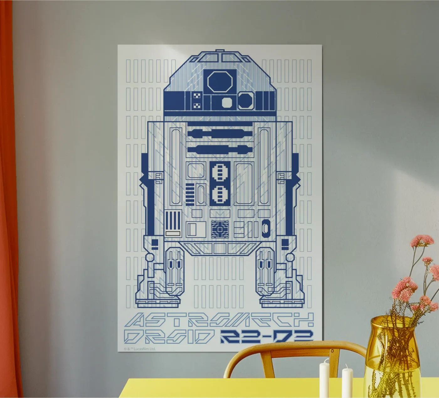ASTROMECH DROID R2-D2 poster de Star Wars