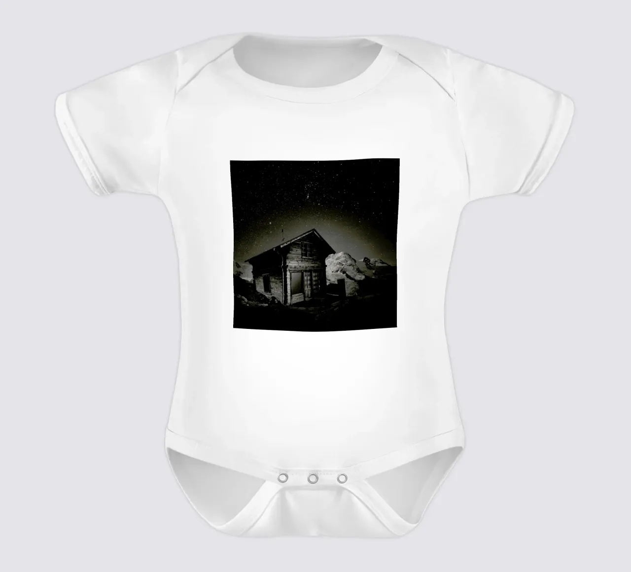 Schwiiz - Gornergrat short-sleeve baby romper by Håggard Photography | Ronny Behnert
