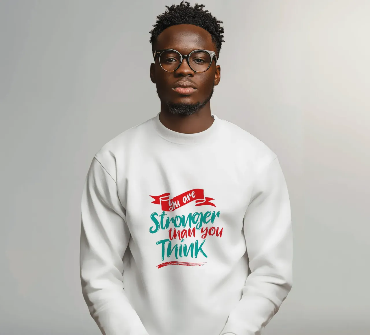 Je bent sterker dan je denkt sweatshirt van Gunawan Rb