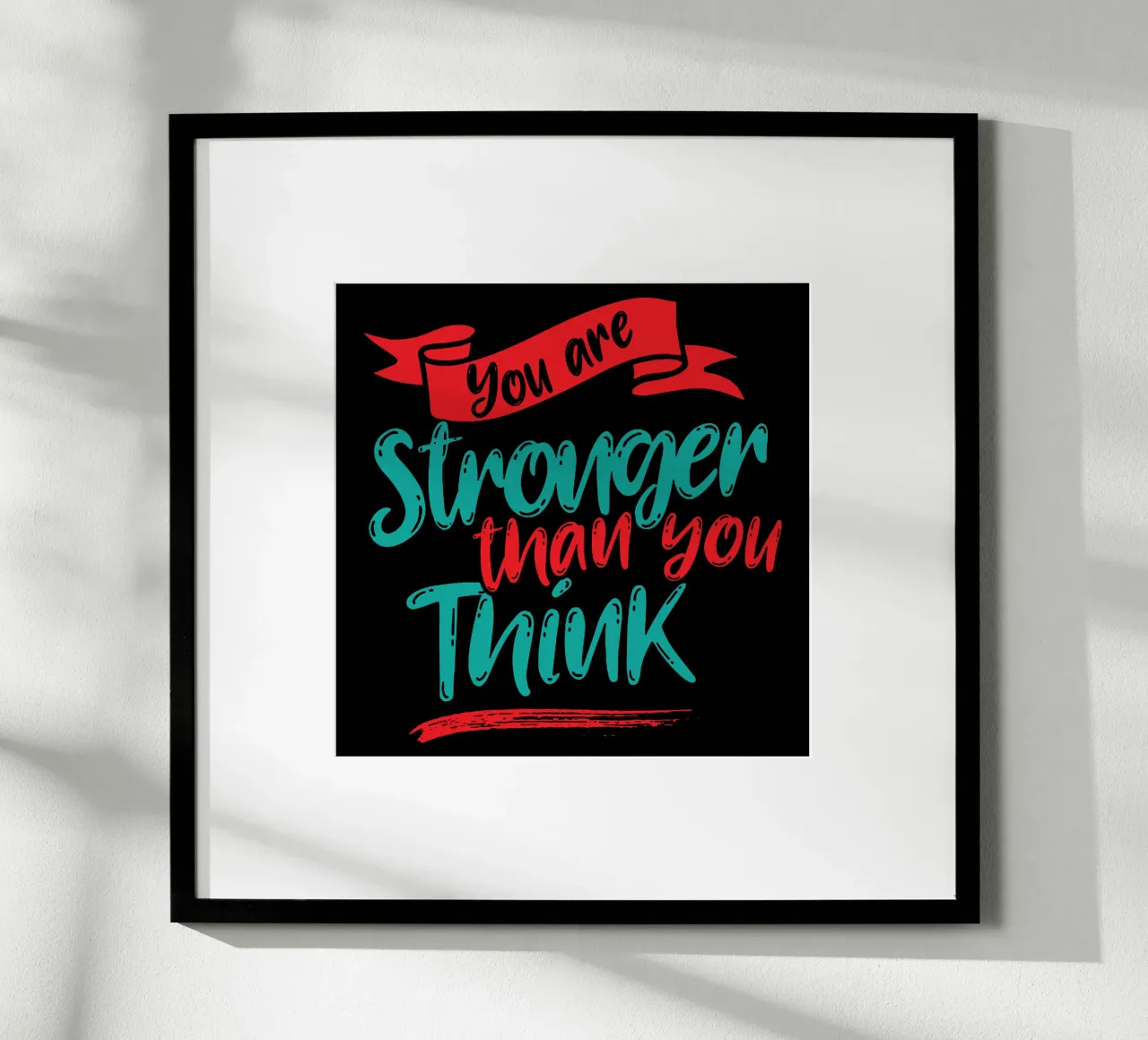 Siete più forti di quanto pensiate poster con telaio in plastica da Gunawan Rb