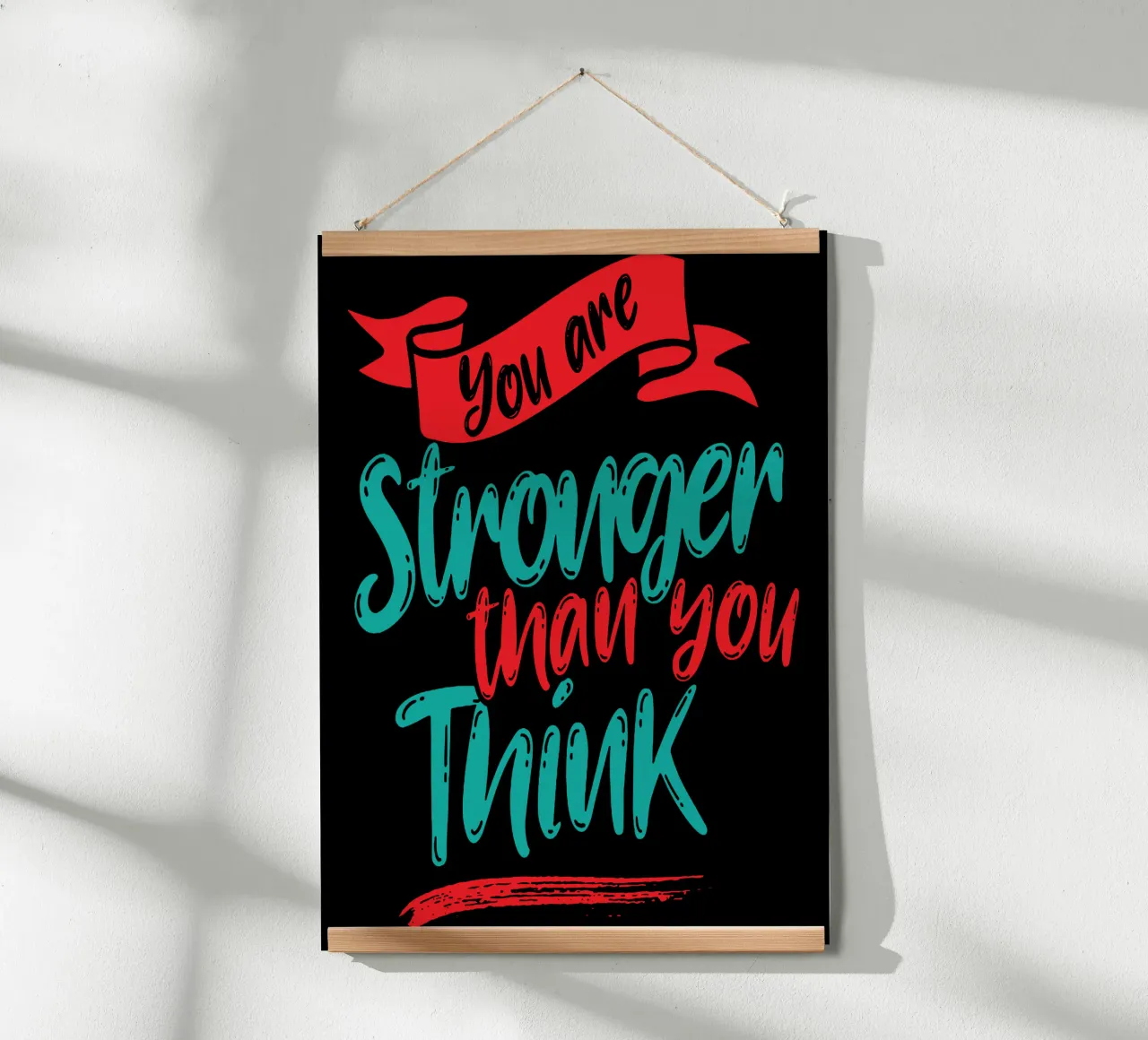 Siete più forti di quanto pensiate poster con telaio in plastica da Gunawan Rb