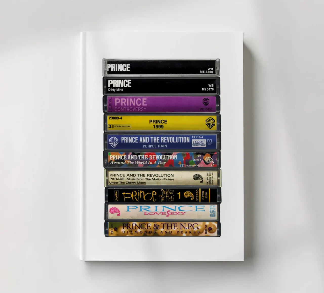 Prince -Collected Albums - Cassette Print notebook by MrMustardPrints