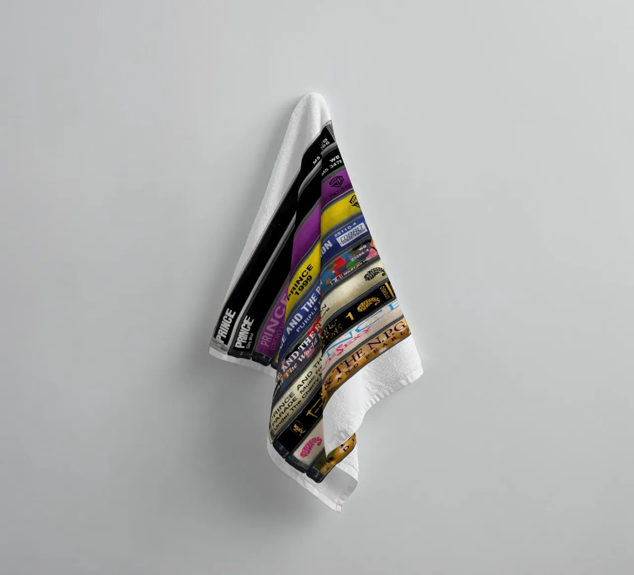 Prince -Collected Albums - Cassette Print towel by MrMustardPrints