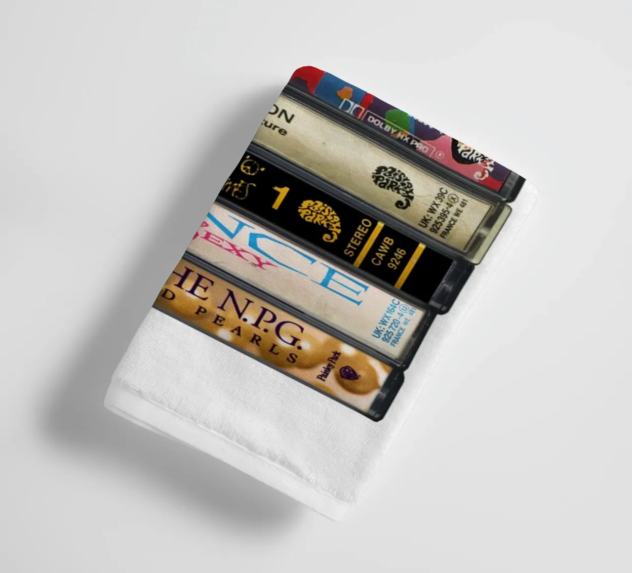 Prince -Collected Albums - Cassette Print towel by MrMustardPrints