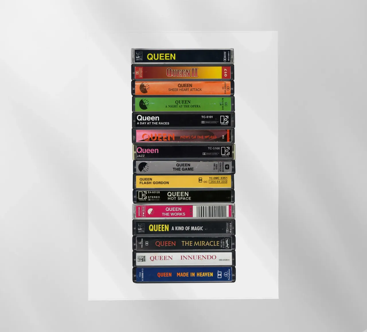 Queen - Album raccolti - Stampa su cassetta pellicola backlit da MrMustardPrints