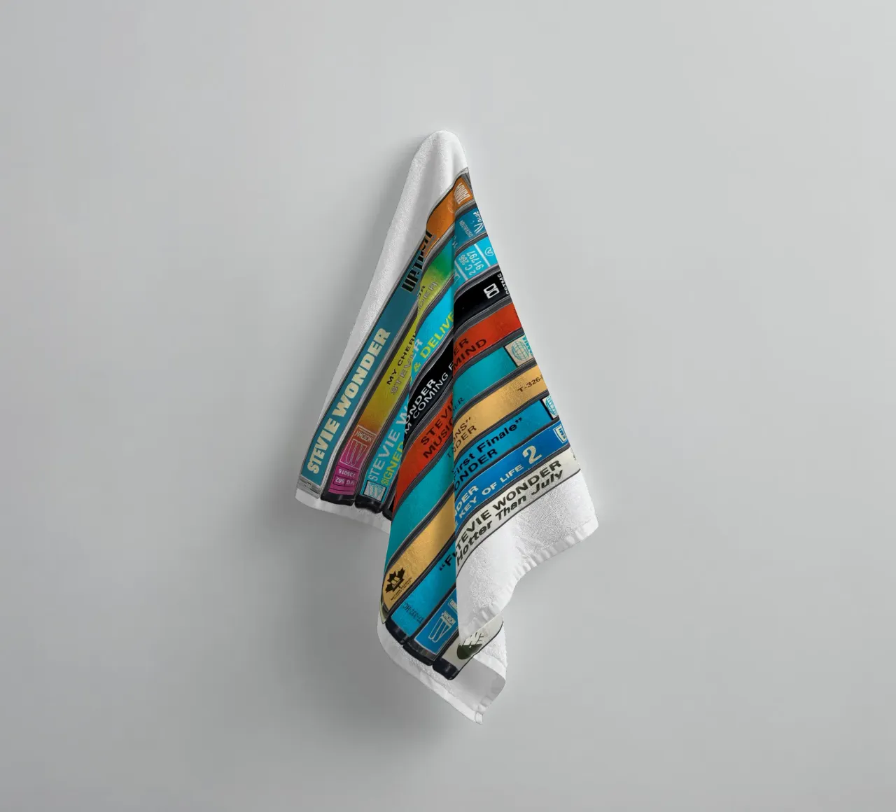 Stevie Wonder - Collected Albums - Cassette Print towel by MrMustardPrints