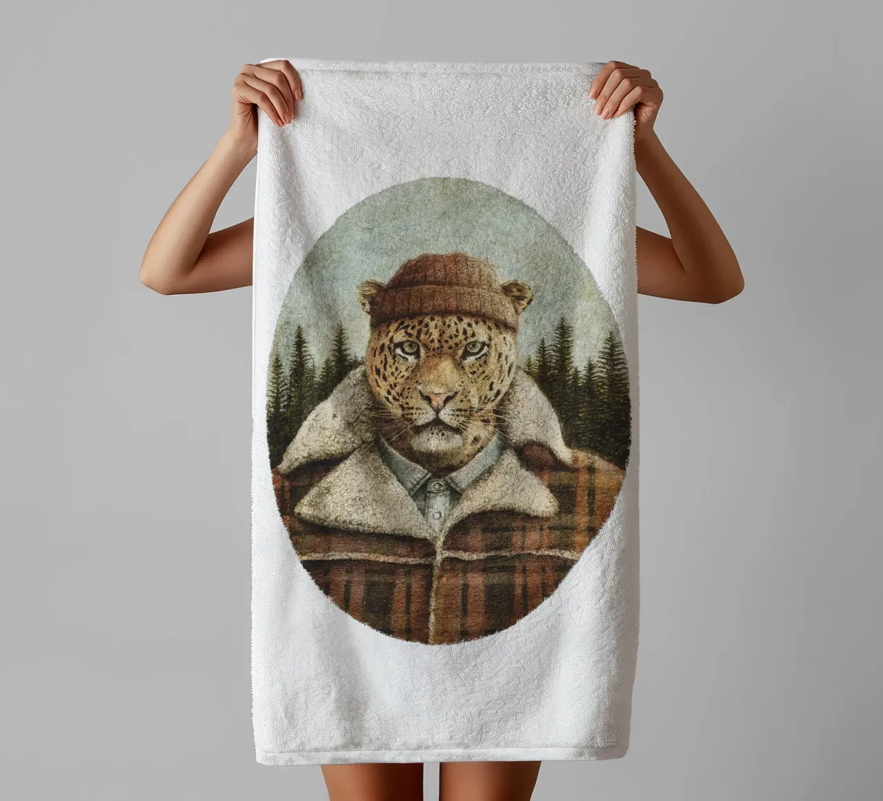Lumberjack - Strength and Rustic Charm towel by mikekoubou