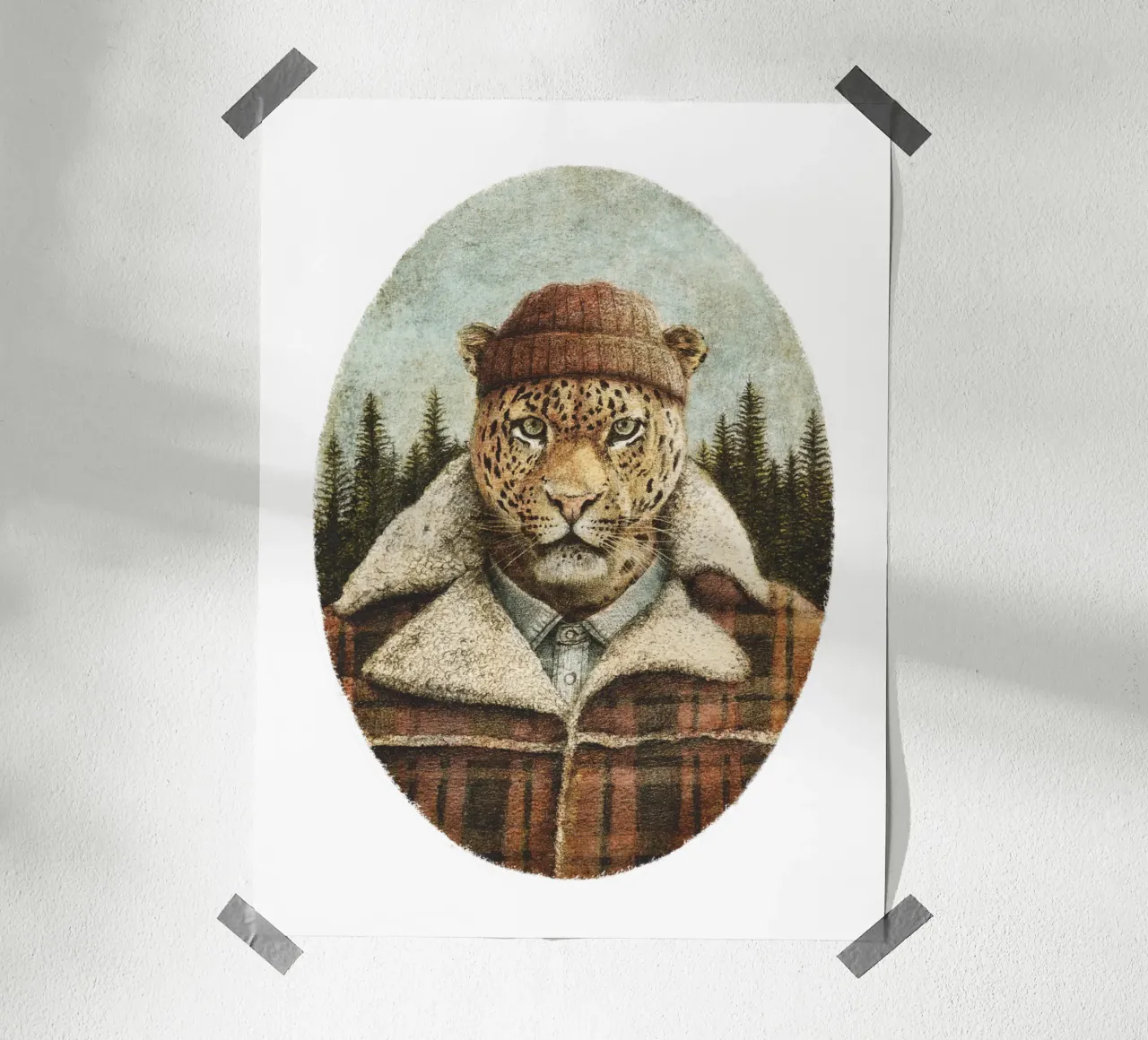 Lumberjack - Forza e fascino rustico carta hahnemühle da mikekoubou