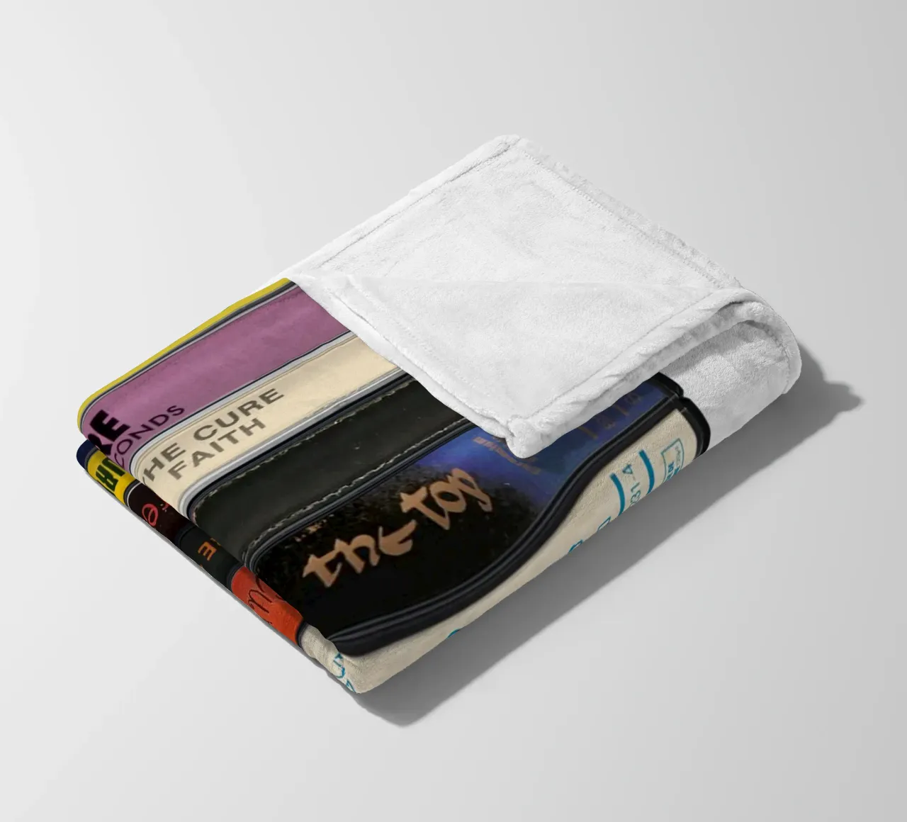 The Cure - Collected Albums - Cassette Print manta de franela de MrMustardPrints