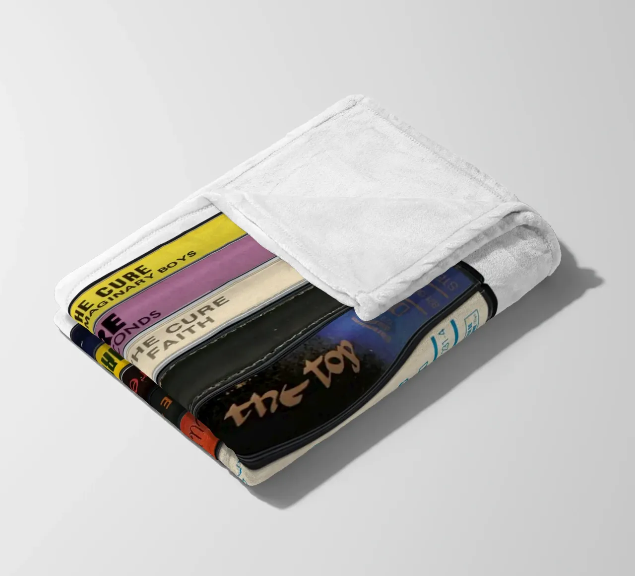 The Cure - Collected Albums - Cassette Print manta de franela de MrMustardPrints