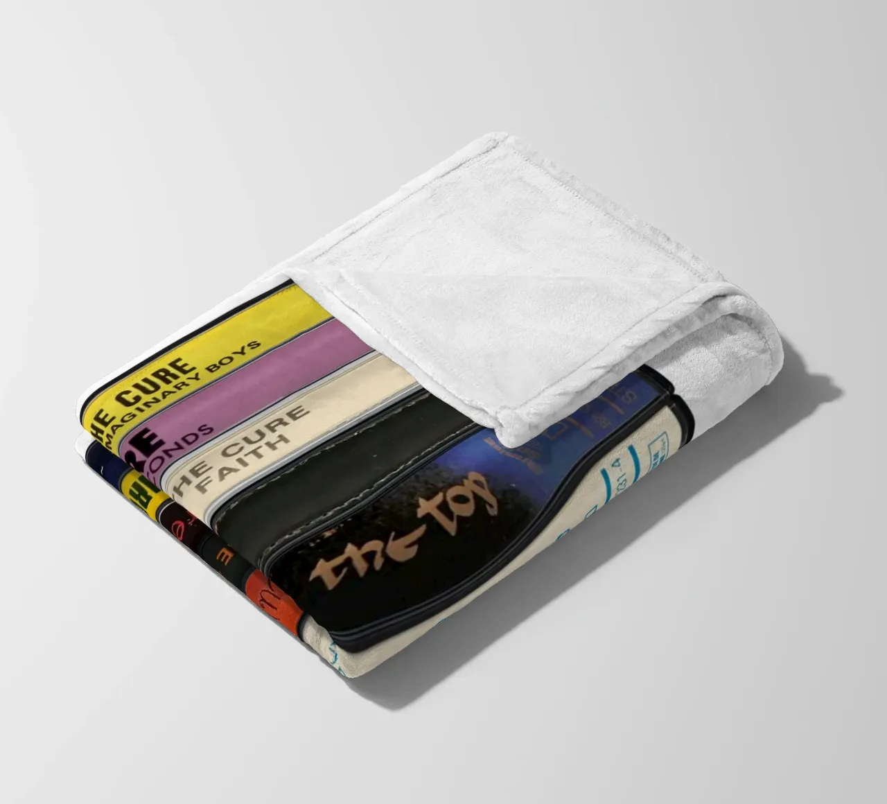 The Cure - Collected Albums - Cassette Print manta de franela de MrMustardPrints