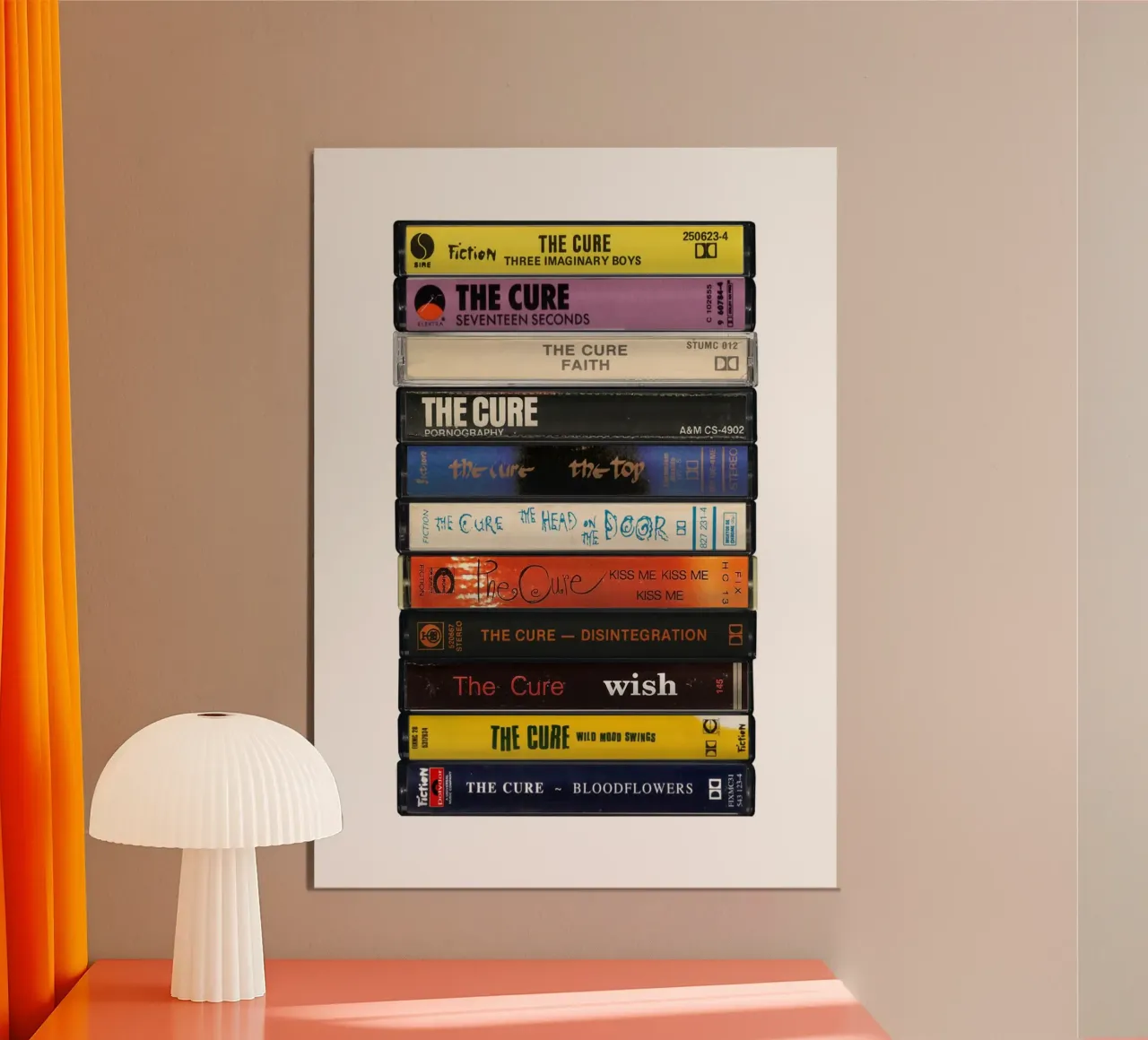 The Cure - Collected Albums - Cassette Print hahnemühle de MrMustardPrints