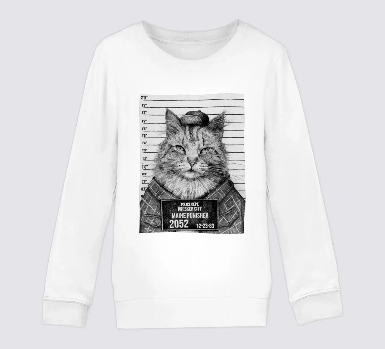 Il Punitore del Maine - Un felino con un'attitudine felpa bambino da mikekoubou