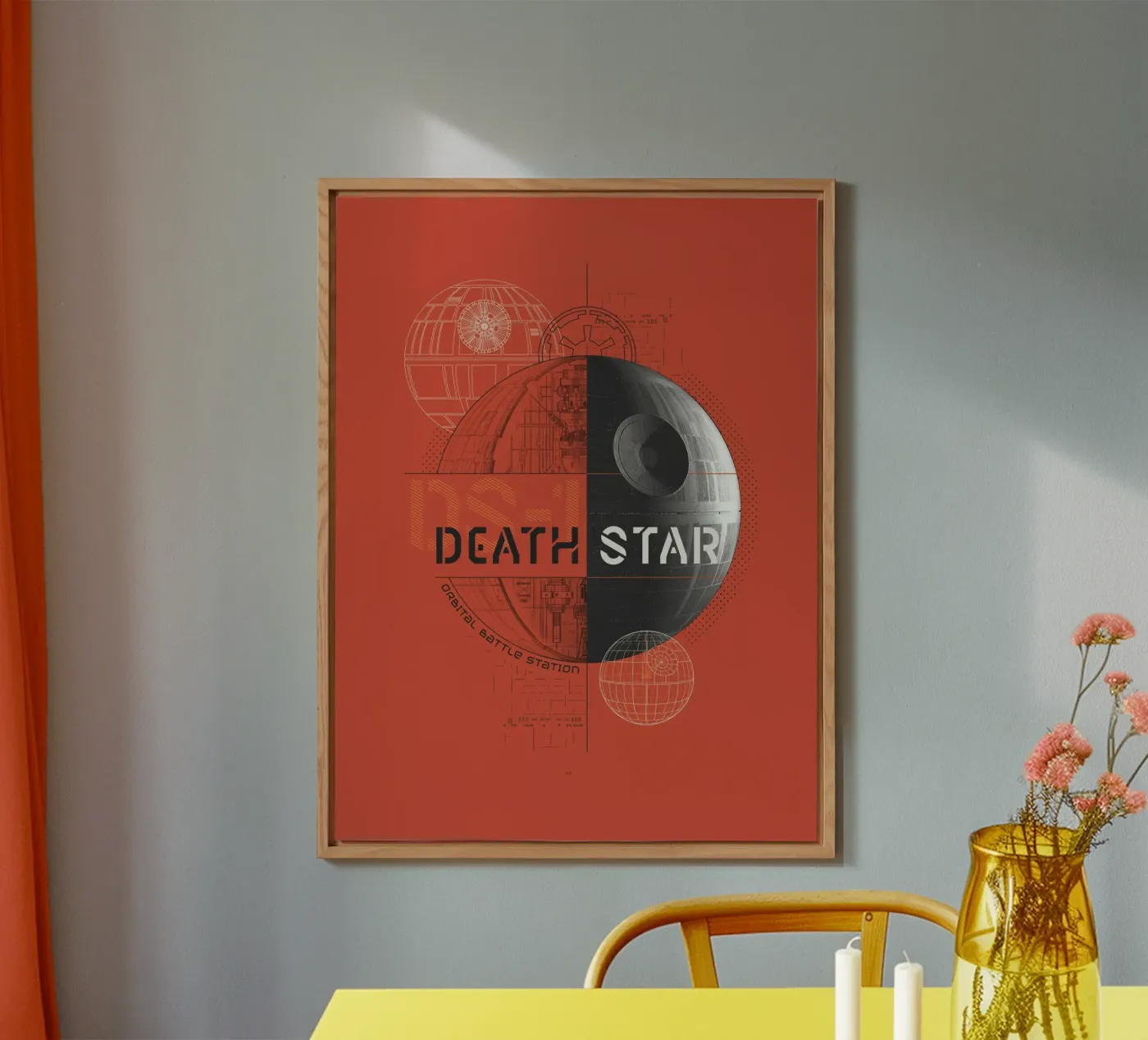 DEATH STAR II alluminio dibond da Star Wars