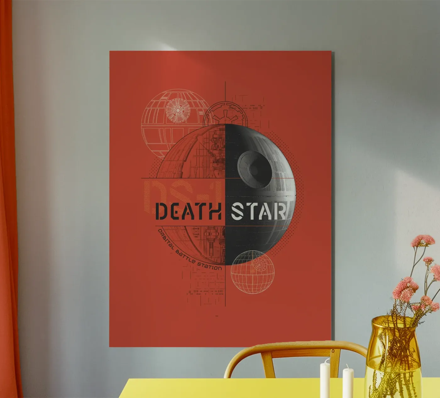 DEATH STAR II alluminio dibond da Star Wars