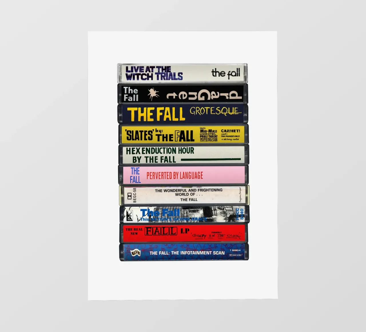The Fall - Album raccolti - Stampa su cassetta telo in pvc da MrMustardPrints