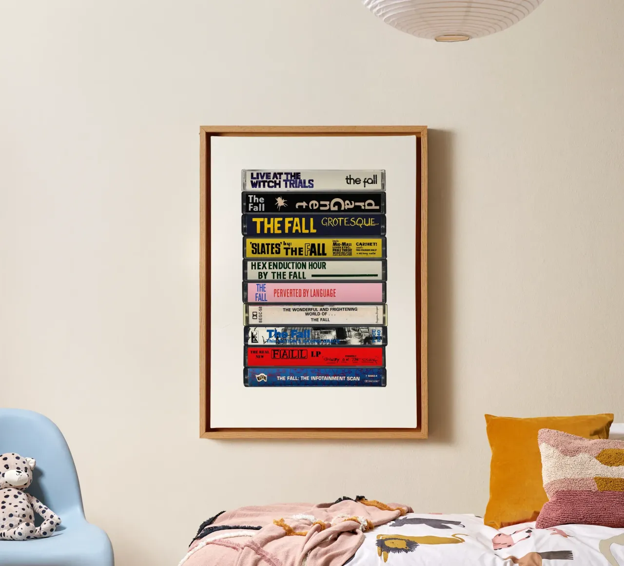 The Fall - Collected Albums - Cassette Print canvas by MrMustardPrints