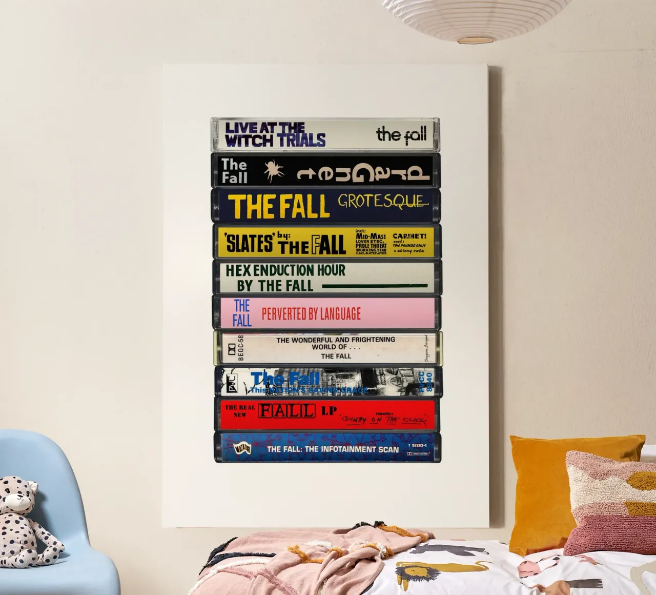The Fall - Collected Albums - Cassette Print canvas by MrMustardPrints