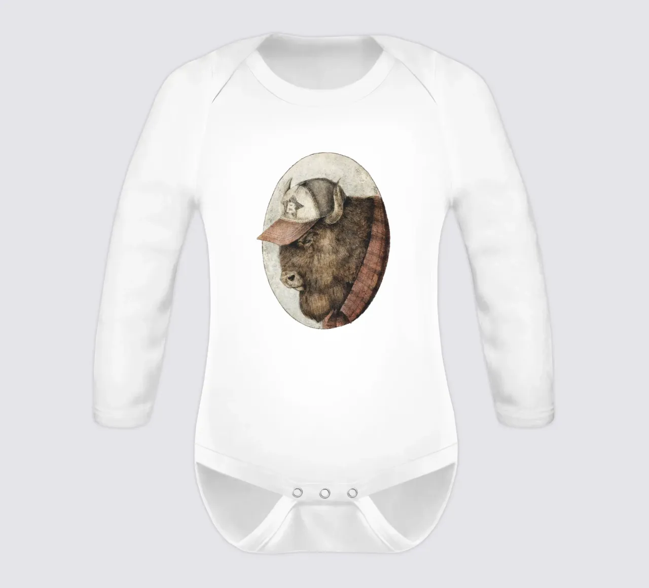 McBison - Forza selvaggia con un tocco celtico body neonato maniche lunghe da mikekoubou