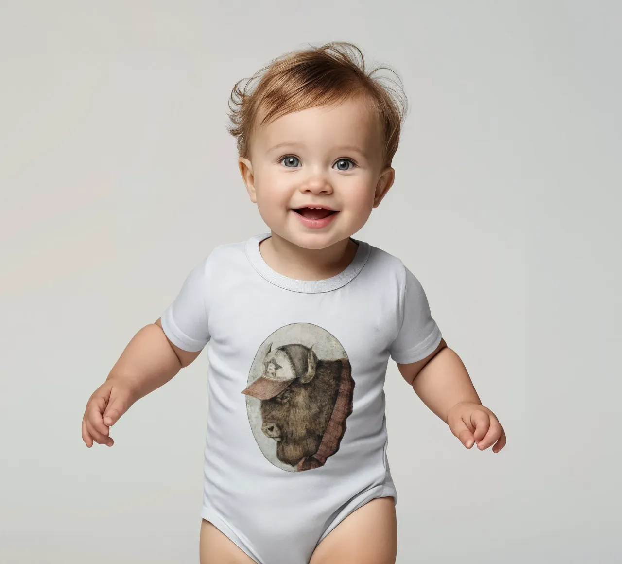 McBison - Forza selvaggia con un tocco celtico body neonato maniche corte da mikekoubou
