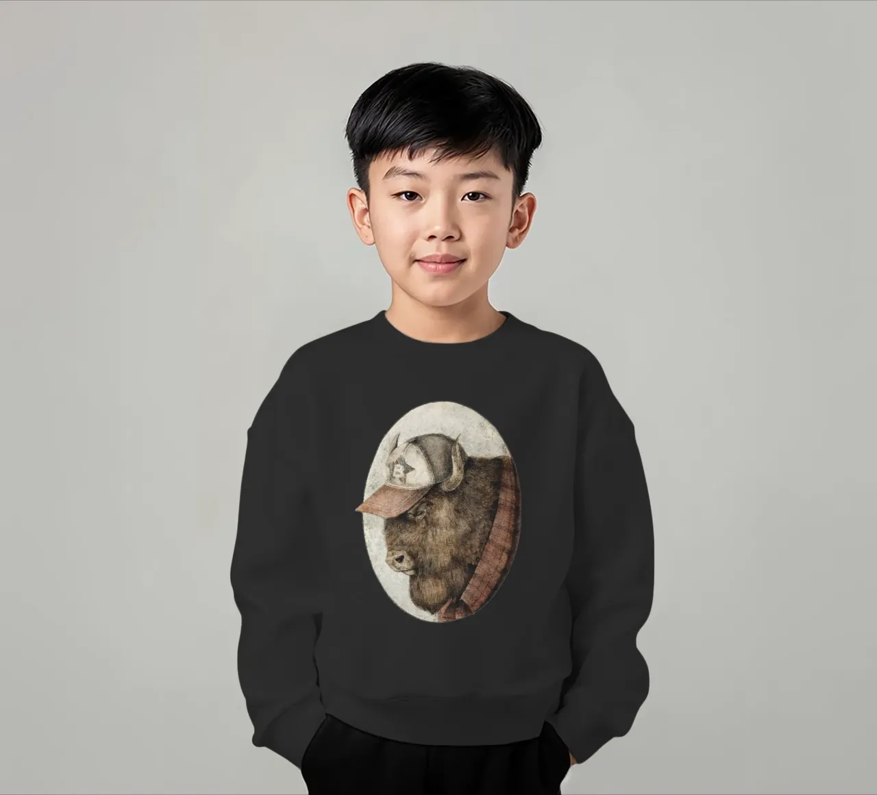 McBison - Forza selvaggia con un tocco celtico felpa bambino da mikekoubou