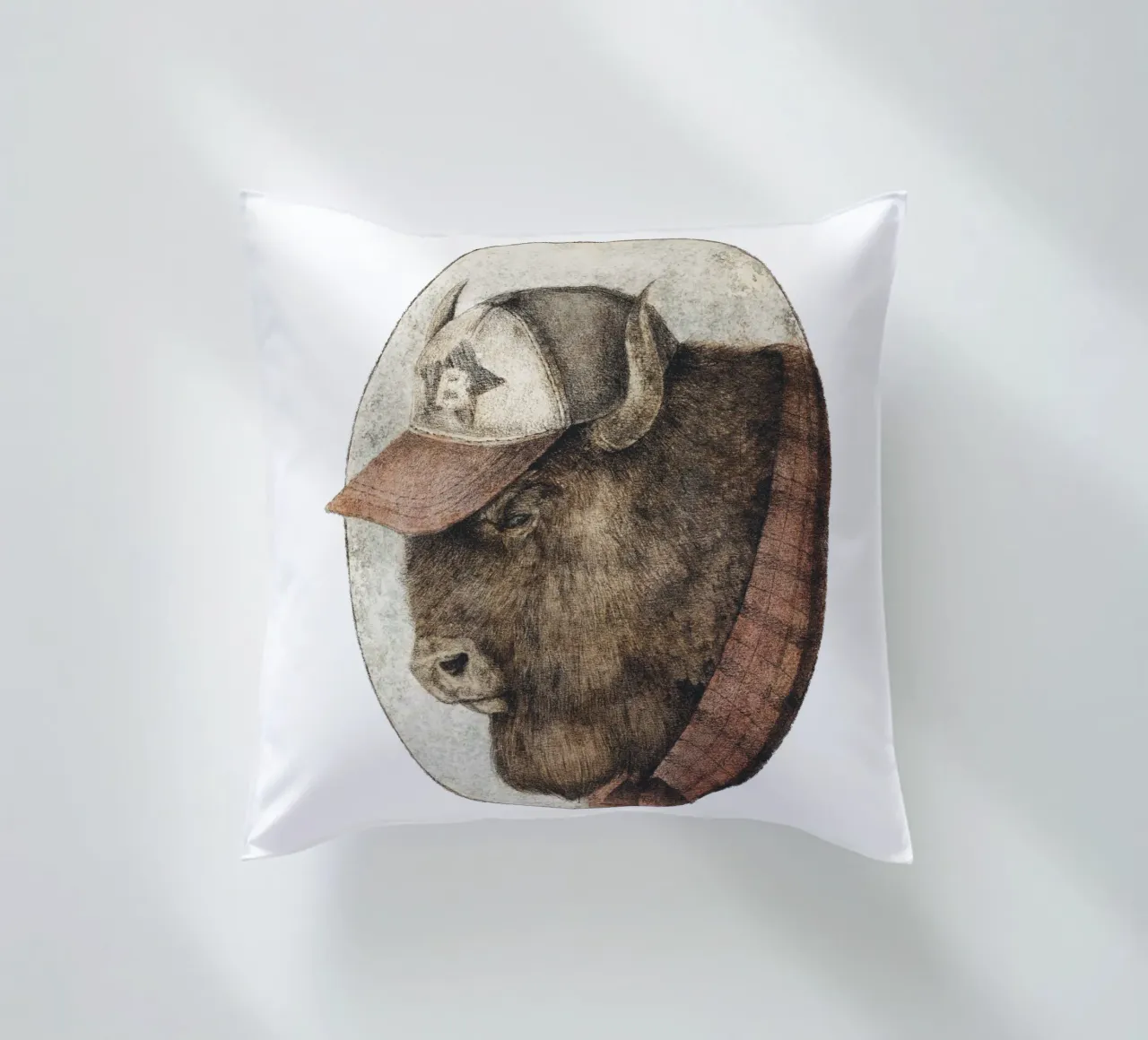 McBison - Forza selvaggia con un tocco celtico cuscino da mikekoubou