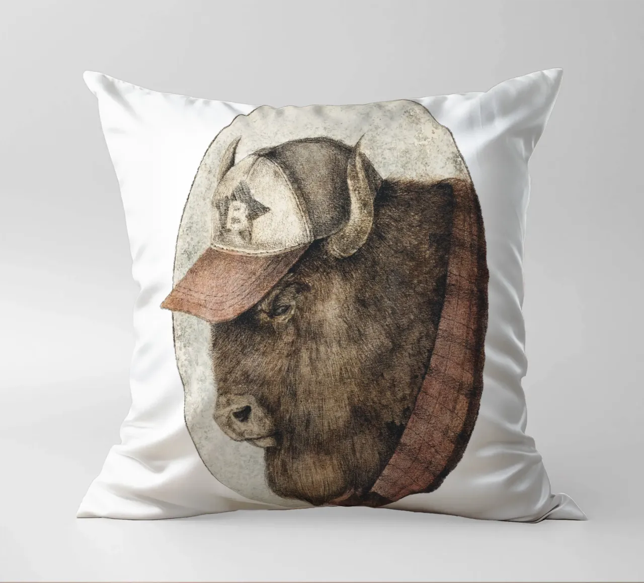 McBison - Forza selvaggia con un tocco celtico cuscino da mikekoubou