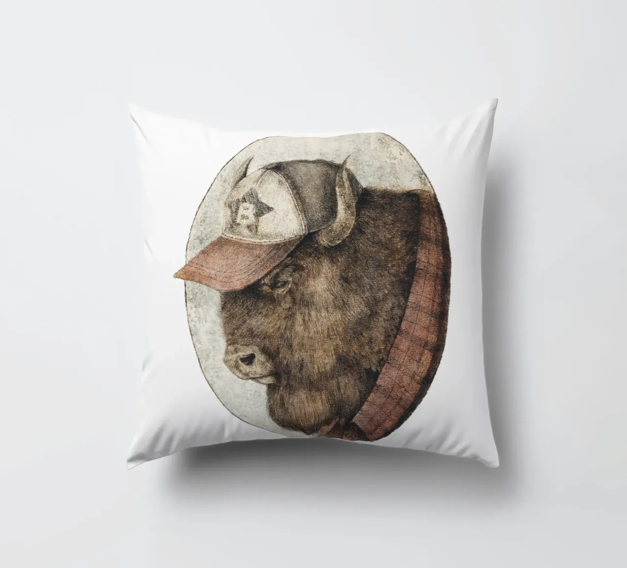 McBison - Forza selvaggia con un tocco celtico cuscino da mikekoubou