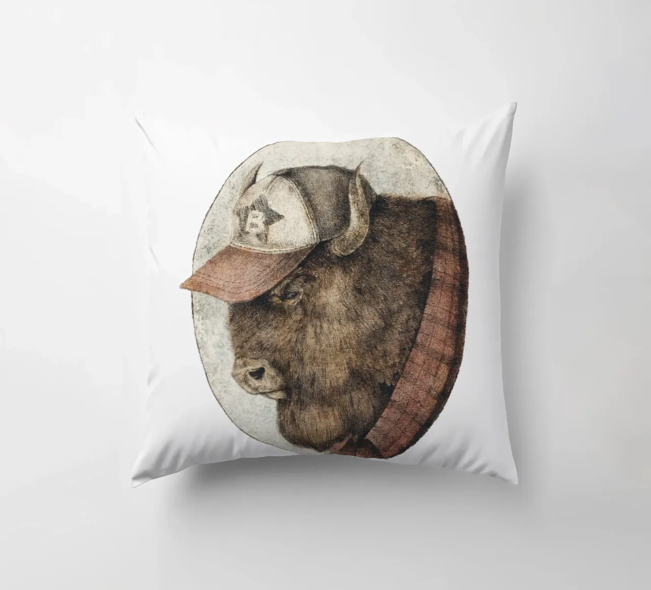 McBison - Forza selvaggia con un tocco celtico cuscino da mikekoubou