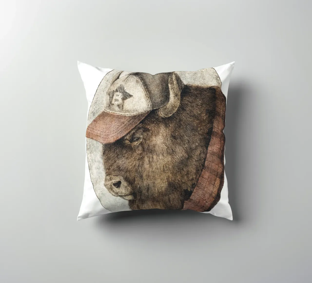 McBison - Forza selvaggia con un tocco celtico cuscino da mikekoubou