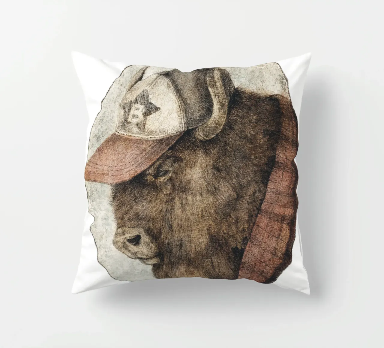 McBison - Forza selvaggia con un tocco celtico cuscino da mikekoubou