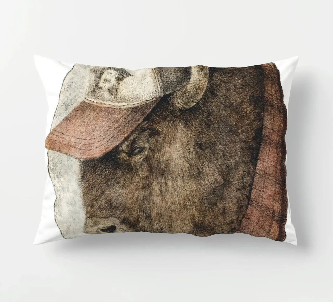 McBison - Forza selvaggia con un tocco celtico cuscino da mikekoubou