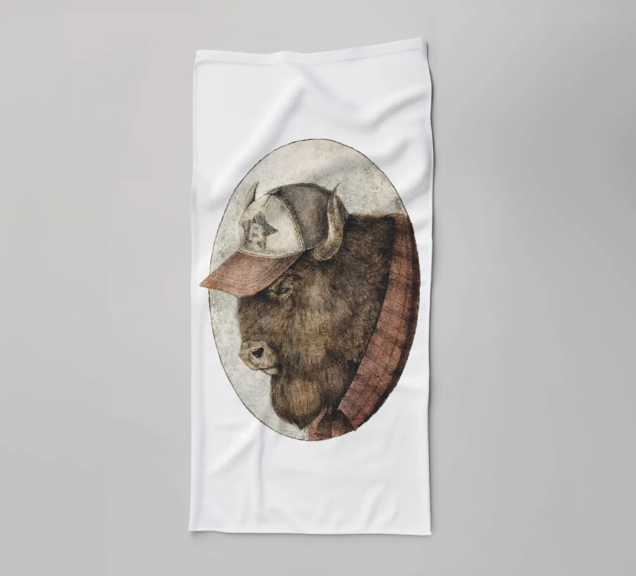 McBison - Forza selvaggia con un tocco celtico asciugamano da bagno da mikekoubou