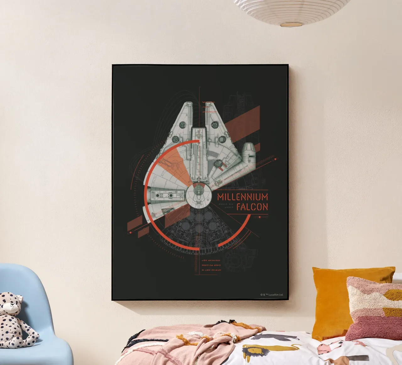 MILLENNIUM FALCON plexiglass da Star Wars