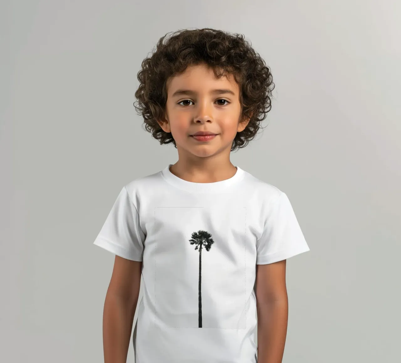 Minimal Palm - Calma tropicale in bianco e nero t-shirt bambini da Whole©