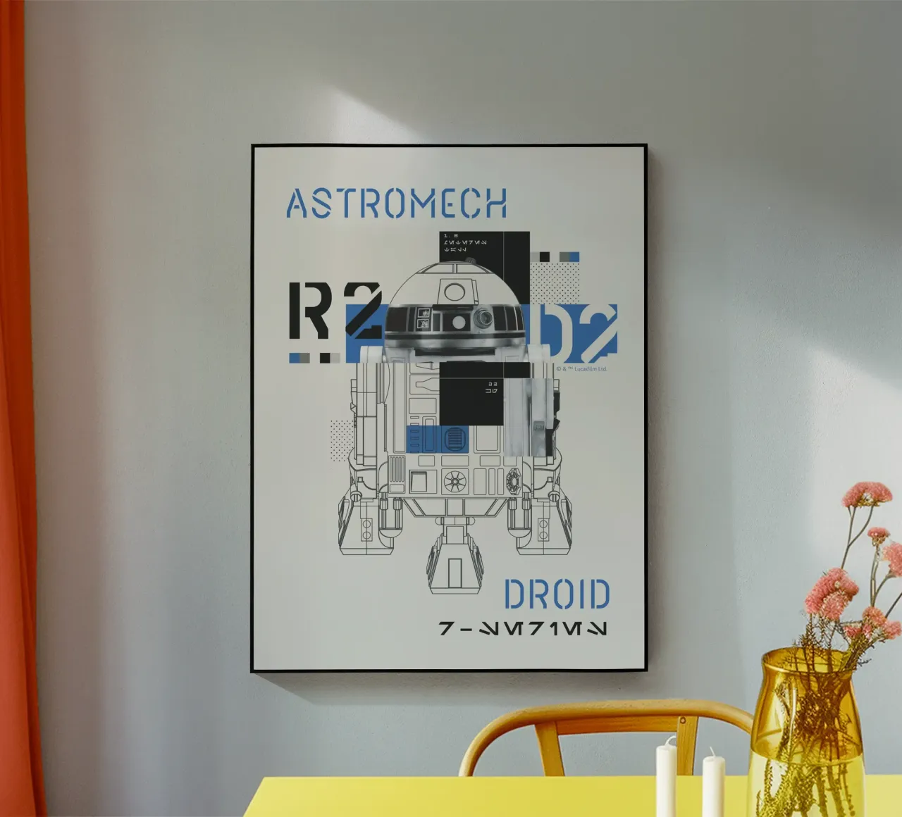 ASTROMECH DROID R2D2 plexiglass da Star Wars