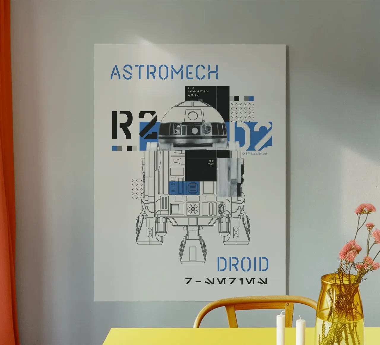 ASTROMECH DROID R2D2 plexiglass da Star Wars